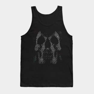 binary skull art Tank Top